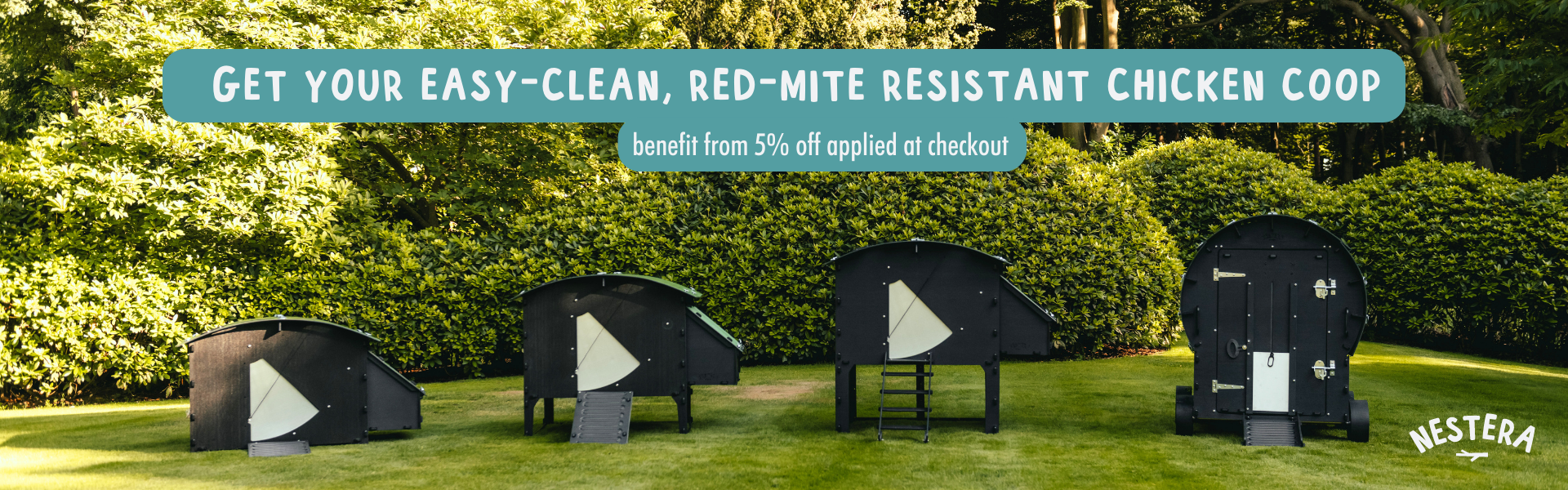 Get your easy-clean, red-mite resistant chicken coop